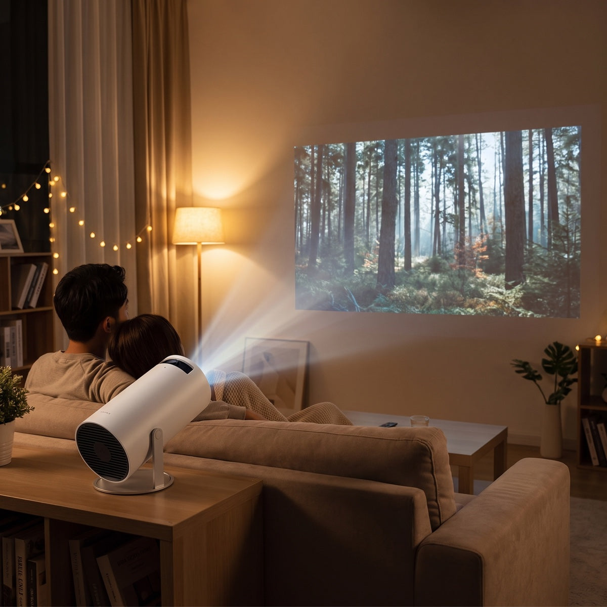 Portable 4K Projector — Turn Any Wall Into a 130-Inch Cinema